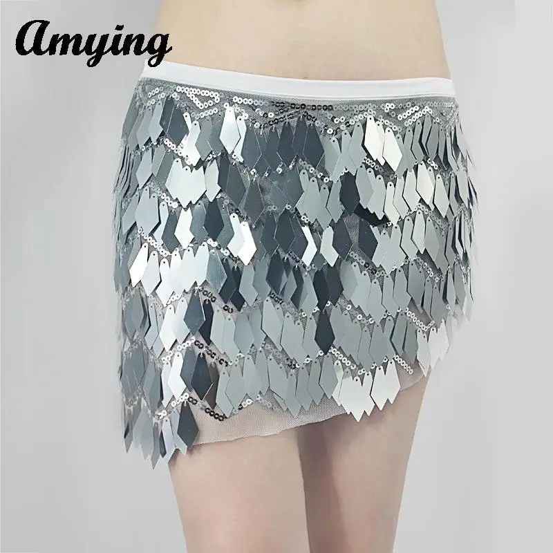 Ladies Belly Dance Sequins Hip Scarf Skirt Girl's Sexy Stage Performance Costume Oriental Indian Dance Waist Chain Hip Skirt
Ladies Belly Dance Sequins Hip Scarf Skirt Girl's Sexy Stage Performance Costume Oriental Indian Dance Waist Chain Hip Skirt