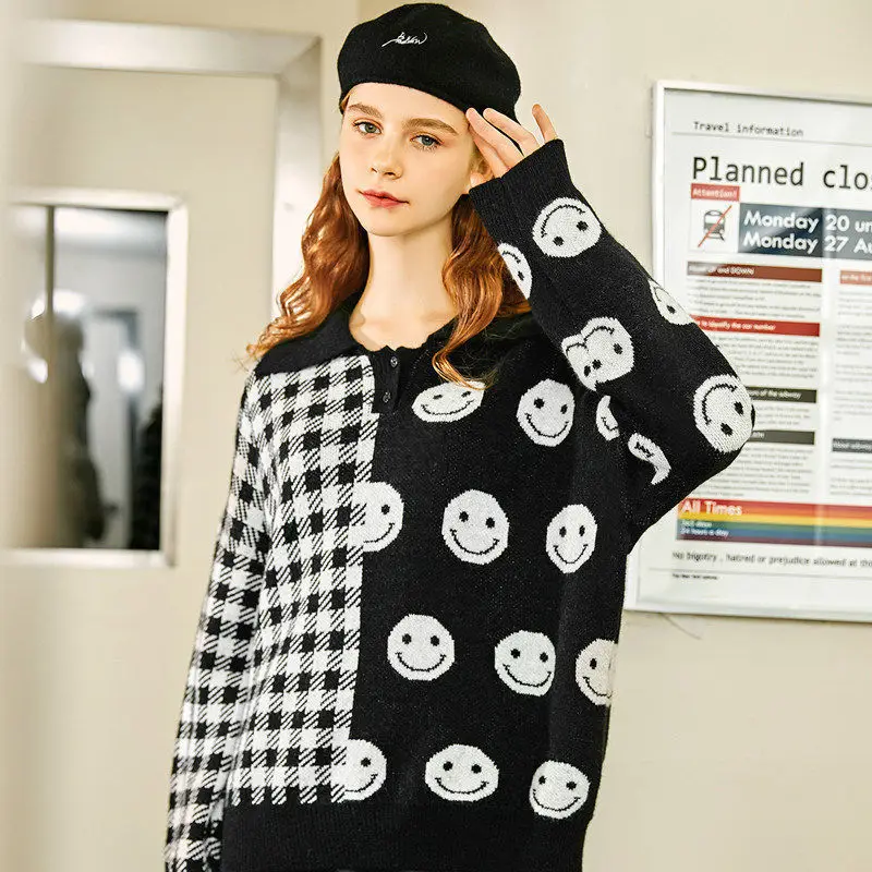 The New Spring and Autumn Women Winter Sweater Clothes Set Korean Version Loose Hedging Student Color Matching
The New Spring and Autumn Women Winter Sweater Clothes Set Korean Version Loose Hedging Student Color Matching