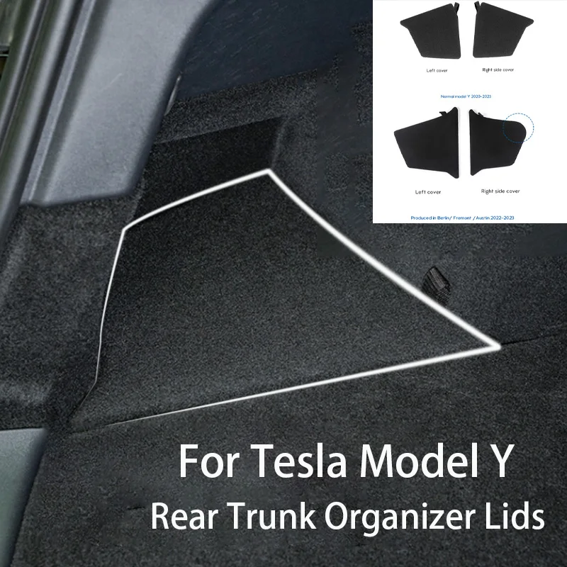 For Tesla Model Y Rear Trunk Organizer Lids Side Storage Box Lids Only Flocked Cover Plate Garbage Bins Car Interior Accessories
For Tesla Model Y Rear Trunk Organizer Lids Side Storage Box Lids Only Flocked Cover Plate Garbage Bins Car Interior Accessories