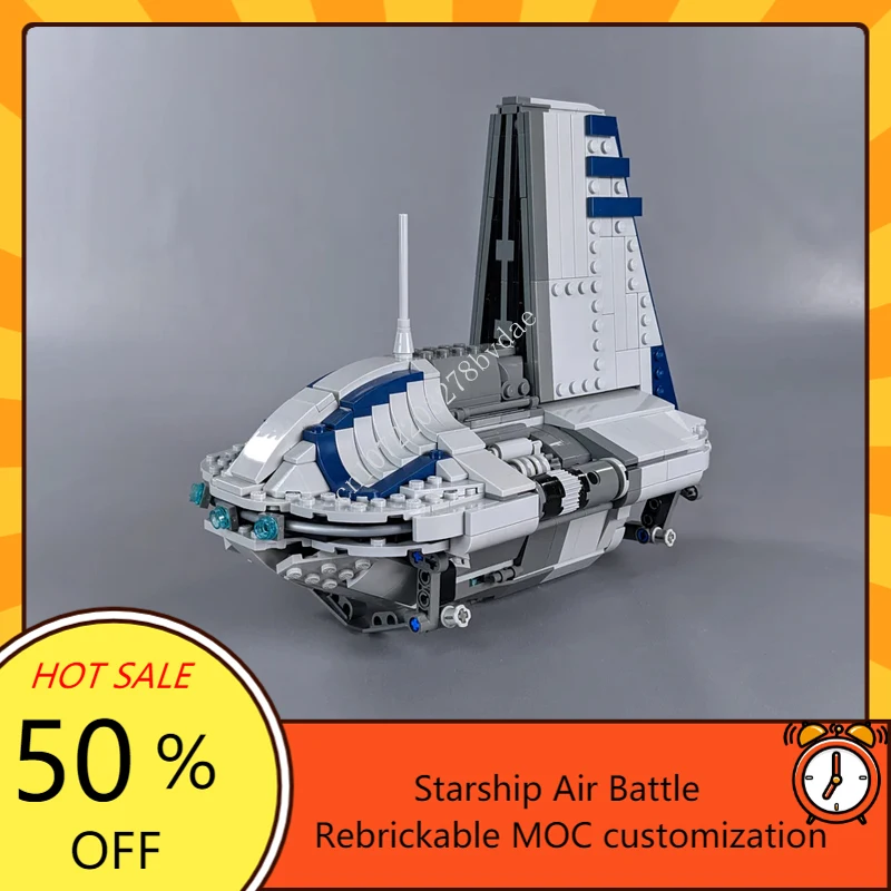 864PCS MOC Space Battle Sheathipede-class Transport Shuttle Model Building Blocks Technology Bricks DIY Assembly Toys Kids Gifts
864PCS MOC Space Battle Sheathipede-class Transport Shuttle Model Building Blocks Technology Bricks DIY Assembly Toys Kids Gifts