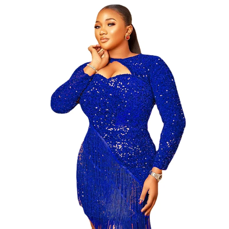African Dresses For Women Long Sleeve Turkey Sequin Evening Wedding Party Tassels Dress Muslim Africa Clothes 2023 Spring
African Dresses For Women Long Sleeve Turkey Sequin Evening Wedding Party Tassels Dress Muslim Africa Clothes 2023 Spring