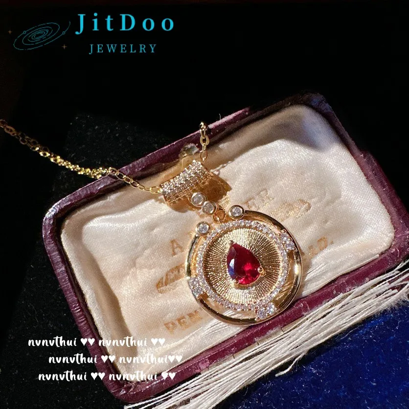 JitDoo Roman Court Garnet Red Drop Jewel Pendant Plated 18K Gold Tear Drop Zircon Necklace for Women Luxury Party Daily Jewelry
JitDoo Roman Court Garnet Red Drop Jewel Pendant Plated 18K Gold Tear Drop Zircon Necklace for Women Luxury Party Daily Jewelry