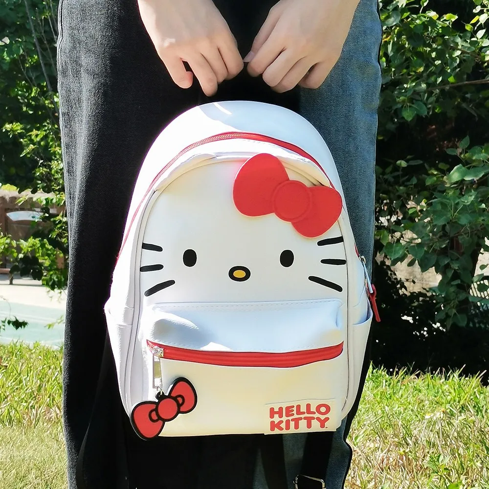 

Sanrio New Hello Kitty Kawaii Children's Backpack Cute College Student Casual Cartoon Shoulders Bag Girl's Birthday Gift