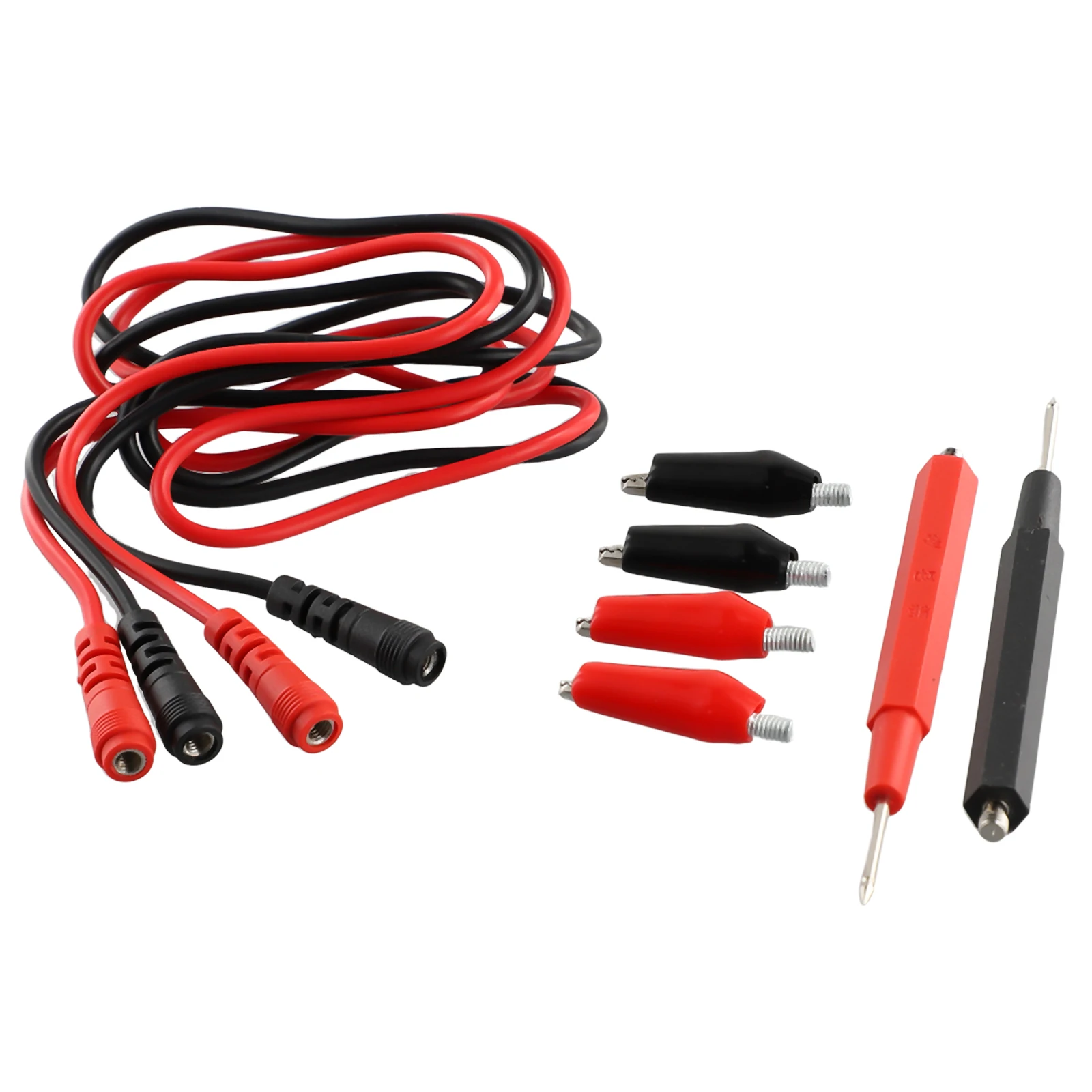 Multimeter Probe Test Leads Kit Universal 1000V 16-in-1 16pcs Combination Cable Digital Multimeter Probe Flexible
Multimeter Probe Test Leads Kit Universal 1000V 16-in-1 16pcs Combination Cable Digital Multimeter Probe Flexible