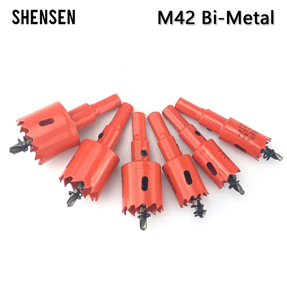 6Pcs 18-35mm M42 Bi-Metal Hole Saw HSS Drill Bits Drilling Crown for Metal Iron Aluminum Stainless Wood Cutter Tools
6Pcs 18-35mm M42 Bi-Metal Hole Saw HSS Drill Bits Drilling Crown for Metal Iron Aluminum Stainless Wood Cutter Tools