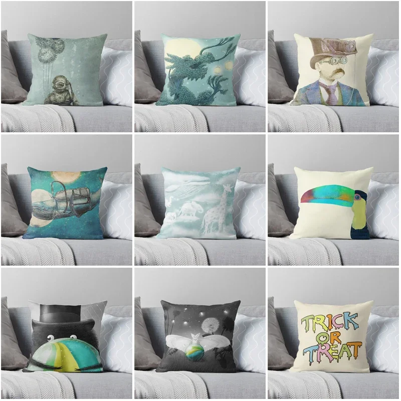 

House Decorative Home Pillowcase for sofa Cushion Cover 45*45 Nordic 40*40cm 40x40cm 50x50 Modern Living Room abstract 60x60