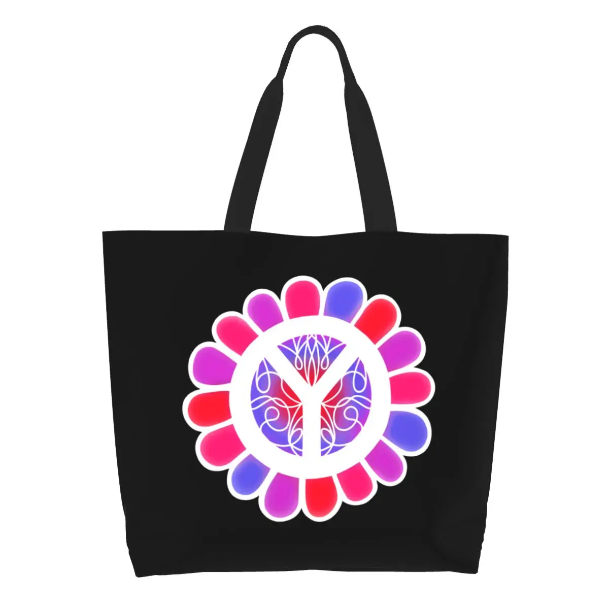 Женская Цветочная мощная Сумка-тоут для покупки продуктов, красивая Холщовая Сумка-тоут через плечо с надписью «Make Love Not War», вместительная сумка
Женская Цветочная мощная Сумка-тоут для покупки продуктов, красивая Холщовая Сумка-тоут через плечо с надписью «Make Love Not War», вместительная сумка