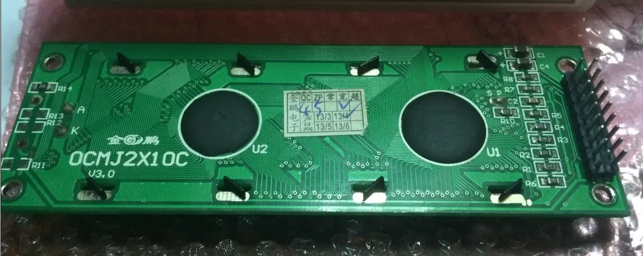 Китайский ЖК-модуль Jinpeng OCMJ2X10C 16032 с библиотекой шрифтов, 2 линии, 10 слов 
Китайский ЖК-модуль Jinpeng OCMJ2X10C 16032 с библиотекой шрифтов, 2 линии, 10 слов