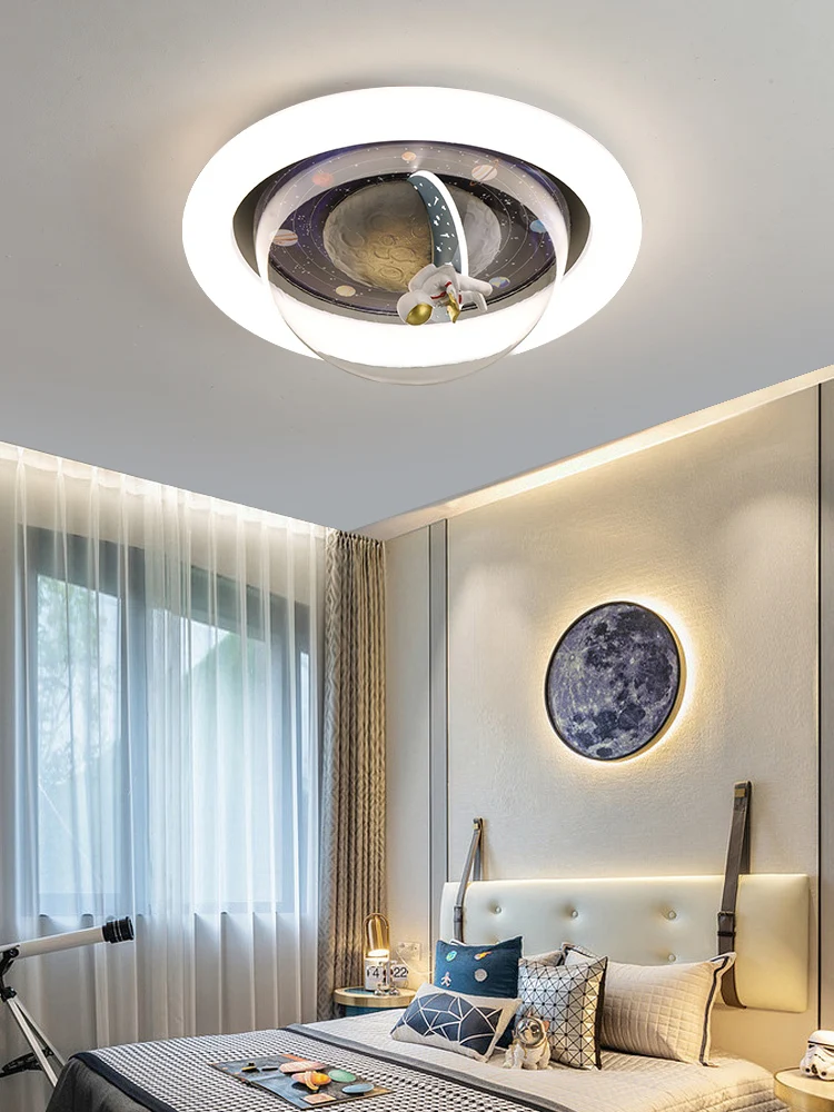 

Светильник Потолочный в современном стиле, приглушаемая лампа для столовой, спальни, фойе, кухни, розовый и синий цвета, 3 цвета, с дистанционным управлением