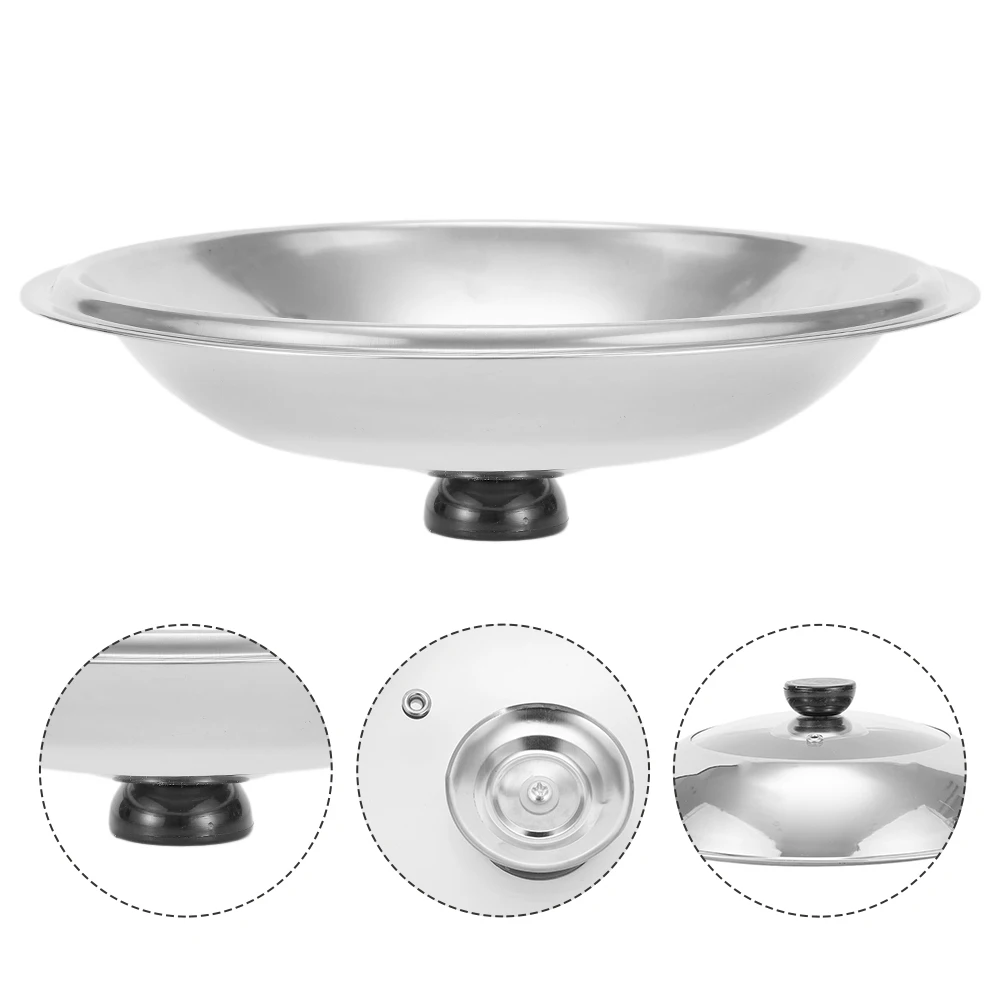 Pot Lid Stainless Steel Visible Combined Tripod Wok Prevent High Temperature Oil Combined Vegetable Cover Kitchen Tools
Pot Lid Stainless Steel Visible Combined Tripod Wok Prevent High Temperature Oil Combined Vegetable Cover Kitchen Tools