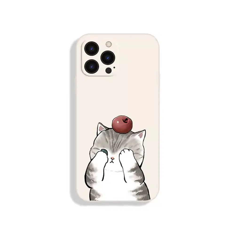Cartoon Animal Cat Couple Paired Phone Case for IPhone 16 15 14 13 12 11 Pro MAX Mini SE XS X 7 8Plus Soft Silicone Cover Fundas Cartoon Animal Cat Couple Paired Phone Case for IPhone 16 15 14 13 12 11 Pro MAX Mini SE XS X 7 8Plus Soft Silicone Cover Fundas