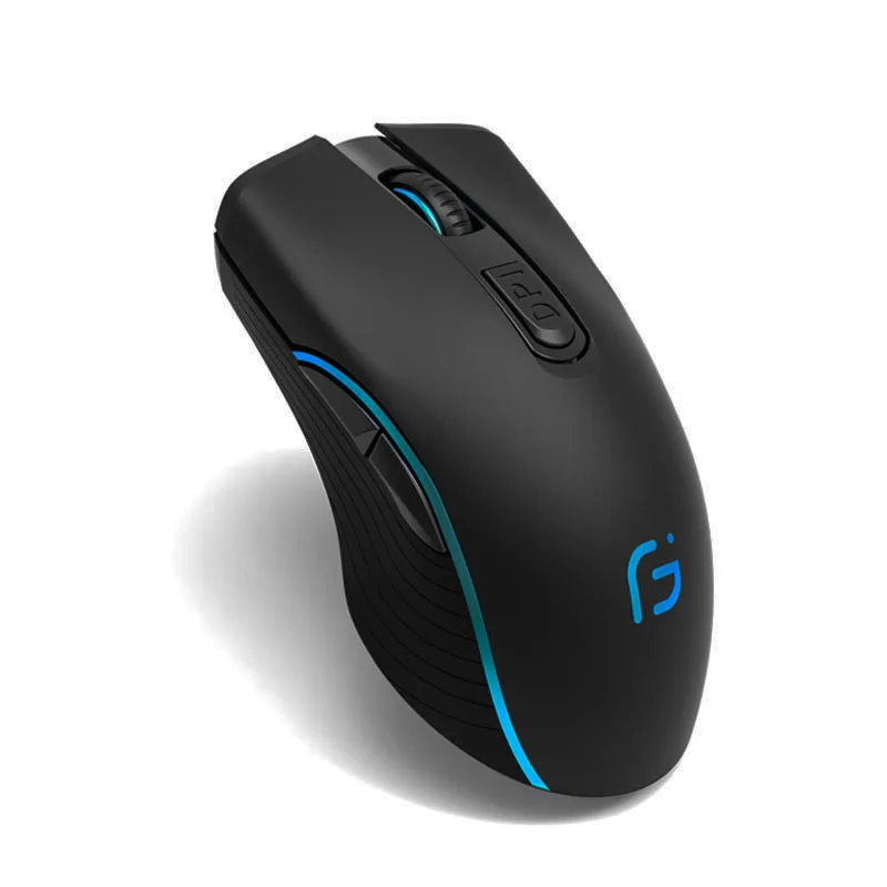 

Rechargeable Computer Mouse Dual Mode BT+2.4Ghz Wireless USB Mouse 2400DPI Optical Gaming Mouse Silent Gamer Mice for PC Laptop