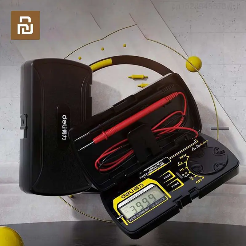 Youpin Deli Mini Multimeter Digital Multimeter AC/DC Voltage Current Resistance Capacitance Frequency Electrical Tester Tools
Youpin Deli Mini Multimeter Digital Multimeter AC/DC Voltage Current Resistance Capacitance Frequency Electrical Tester Tools