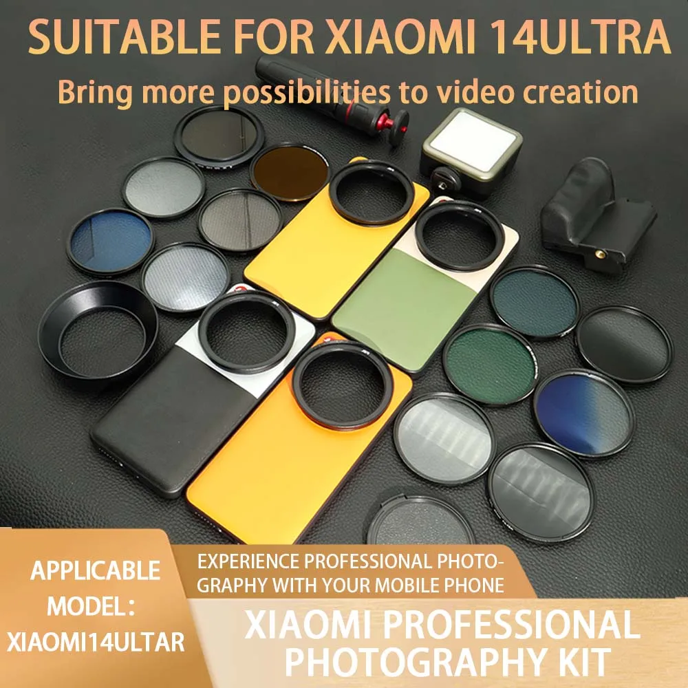 Suitable for Xiaomi 14 Ultra Photography Set 67mm Filter CPL Polarization UV Mirror Starlight Wide Angle
Suitable for Xiaomi 14 Ultra Photography Set 67mm Filter CPL Polarization UV Mirror Starlight Wide Angle