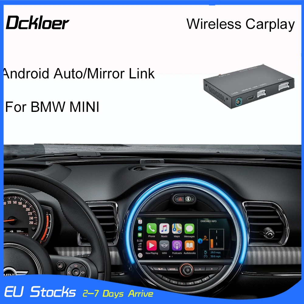 Беспроводной CarPlay Android авто для мини R55 R56 R57 R58 R59 R60 R61 F54 F55 Clubman Countryman Hardtop John Cooper NBT EVO радио
Беспроводной CarPlay Android авто для мини R55 R56 R57 R58 R59 R60 R61 F54 F55 Clubman Countryman Hardtop John Cooper NBT EVO радио