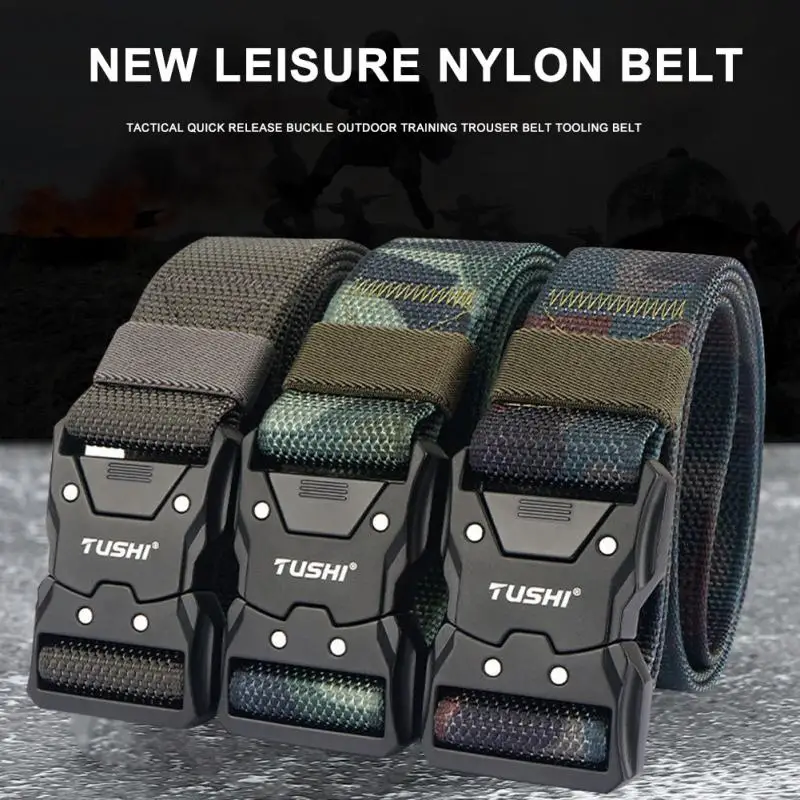 

Waistband Military Army Style Combat Belts Outdoor Training Pants Strap Tools Multifunctional Quick Release Buckle Tactical Belt