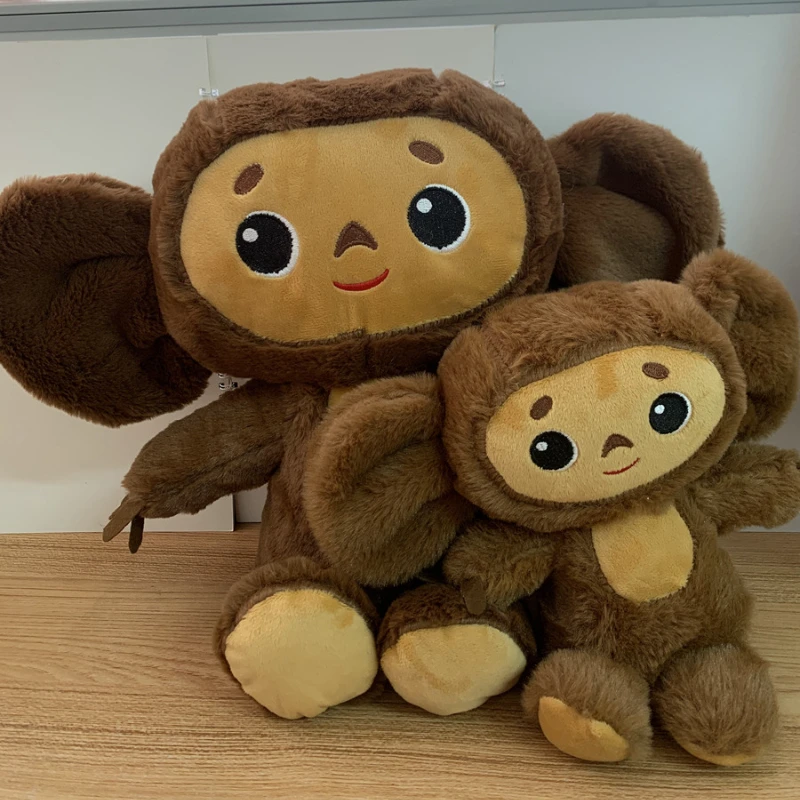 

20/30cm Cartoon Cheburashka Monkey Plush Toy Cute Big Ear Monkey Stuffed Animal Plushies Doll Soft Kids Toys Anime Periphery