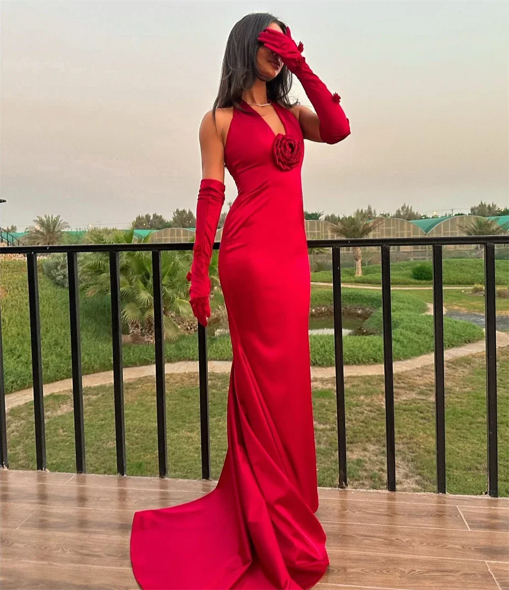 Ball High Quality Halter Sheath Celebrity Cocktail Draped Flowers Fold Satin Prom Dresse Vestidos Para Mujer Elegantes Bonitos
Ball High Quality Halter Sheath Celebrity Cocktail Draped Flowers Fold Satin Prom Dresse Vestidos Para Mujer Elegantes Bonitos