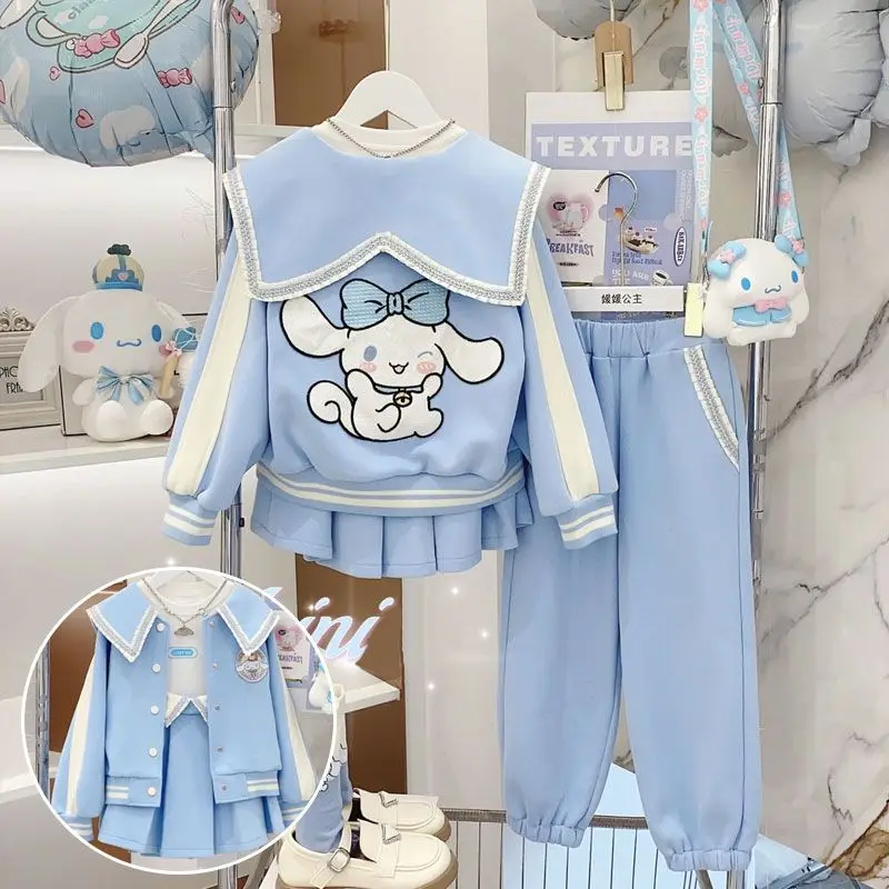 Униформа бейсбольная Sanrio Cinnamoroll для девочек, комплект из двух предметов, пальто, юбка, штаны, периферийная анимация, подарок на день рождения
Униформа бейсбольная Sanrio Cinnamoroll для девочек, комплект из двух предметов, пальто, юбка, штаны, периферийная анимация, подарок на день рождения