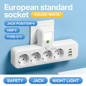 EU Plug AC Power Strip