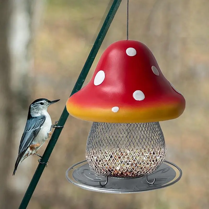 Solar Bird Feeders for Outdoors 3.5 Lbs Capacity Metal Balcony Hummingbird Bird Feeder Outdoor Decor Resin Mushroom Figurine
Solar Bird Feeders for Outdoors 3.5 Lbs Capacity Metal Balcony Hummingbird Bird Feeder Outdoor Decor Resin Mushroom Figurine