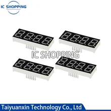 10PCS Led Display Digit Tube 7 Segment 0.28 0.36 0.4 0.56 Inch Red 4 Bit Common Cathode Anode Led 7segment with Clock