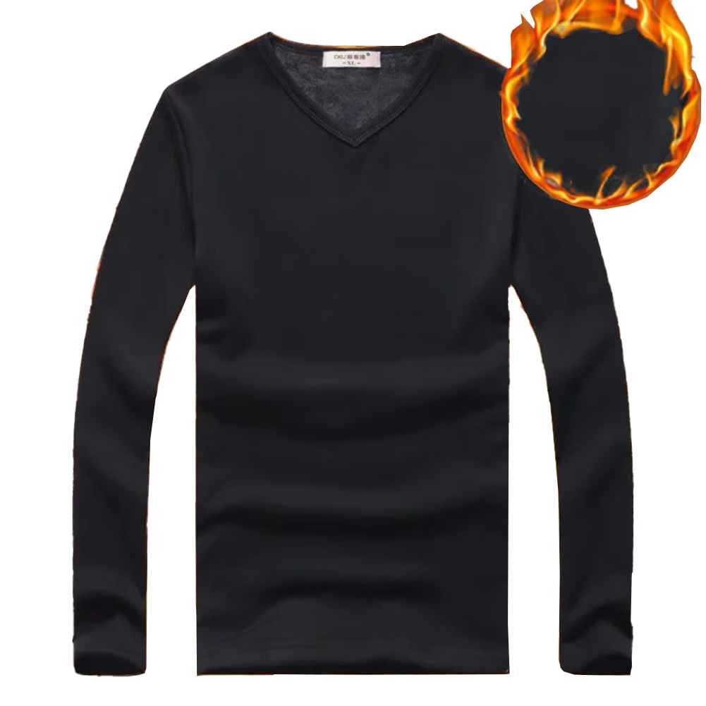 Winter Men's Thermal Warm T Shirts V Neck Slim Fit T-Shirt Long Sleeve Undershirt Pullover Tops Tee Male Clothing
Winter Men's Thermal Warm T Shirts V Neck Slim Fit T-Shirt Long Sleeve Undershirt Pullover Tops Tee Male Clothing