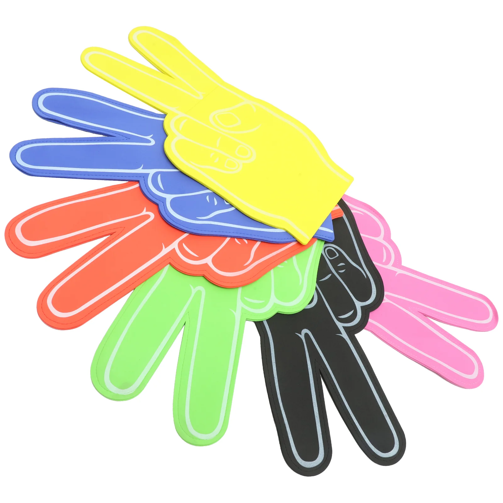 6 Pcs Foam Fingers The Show Hand Girl Cheerleading Football Game Noise Makers Eva Party Toys Funny
6 Pcs Foam Fingers The Show Hand Girl Cheerleading Football Game Noise Makers Eva Party Toys Funny