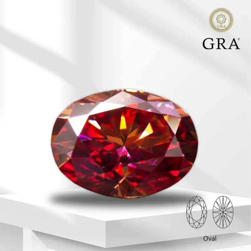 Moissanite Colore Stone Oval Cut Watermelon Red Color with GRA Report Lab Grown Gemstone Jewelry Making Materials Free Shipping
Moissanite Colore Stone Oval Cut Watermelon Red Color with GRA Report Lab Grown Gemstone Jewelry Making Materials Free Shipping
