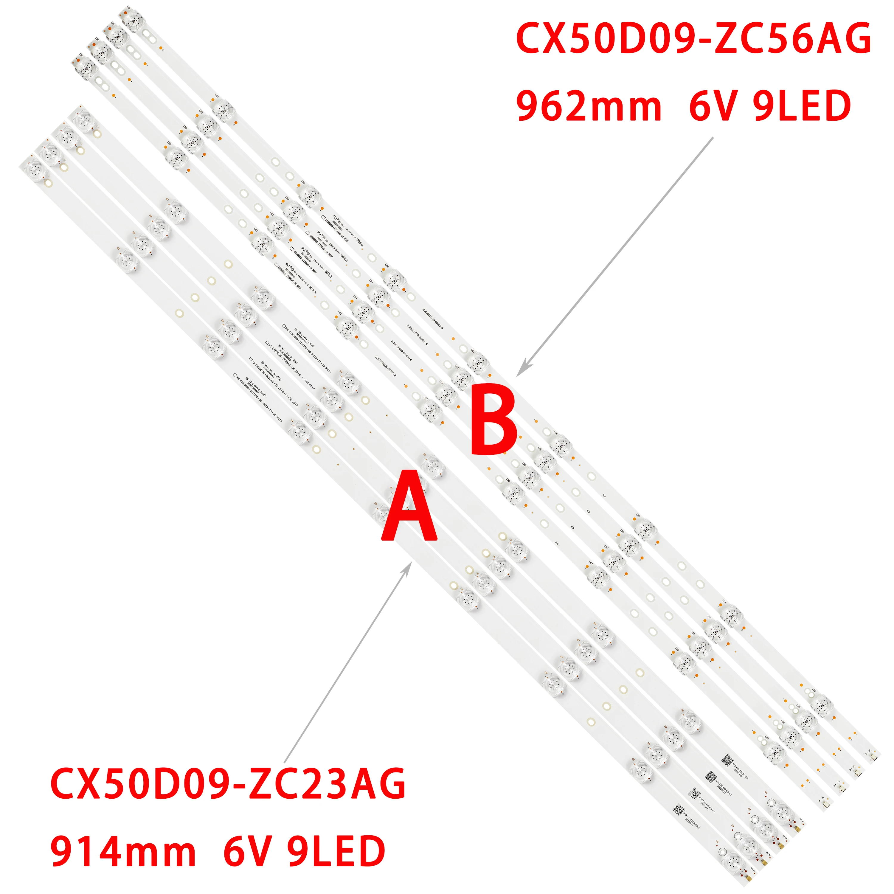 

LED strip for Skyline 50LST5970 DM-LED50UQ31 303CX500062 JL.D50091330-006DS-M 006AS CX50D09-ZC56AG-01 04 ZC23AG-05 U50E7000E