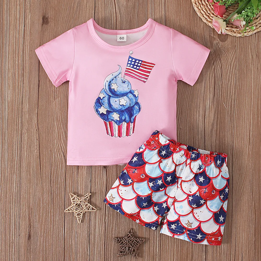 Dropshipping A Summer Cartoon Print Kids Boys Clothes Tops+ Shorts 2pcs/set Baby Girls Clothing Set Children Cotton Suit
Dropshipping A Summer Cartoon Print Kids Boys Clothes Tops+ Shorts 2pcs/set Baby Girls Clothing Set Children Cotton Suit