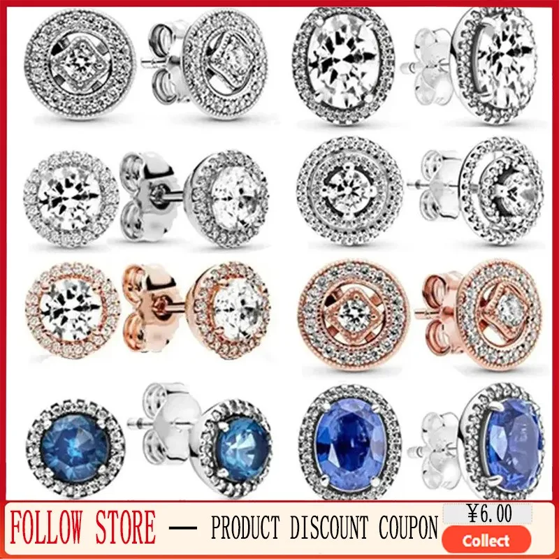 Popular Women's Gift 925 Sterling Silver Shiny Halo Earrings Shiny Round Earrings Original Logo Women's Boutique Jewelry
Popular Women's Gift 925 Sterling Silver Shiny Halo Earrings Shiny Round Earrings Original Logo Women's Boutique Jewelry