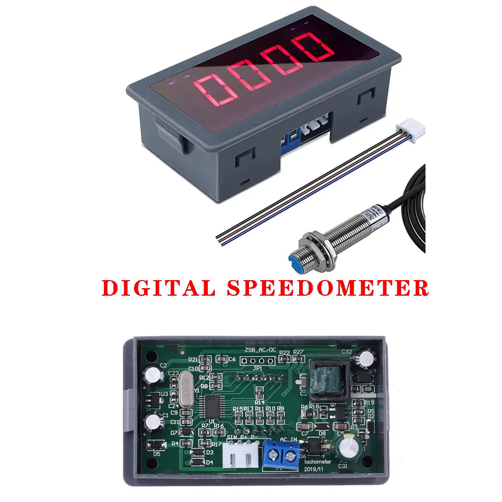 

Digitaler Tachometer Motor Tachometer mit Hall Sensor DC TachometerDigitaler Tachometer Motor
