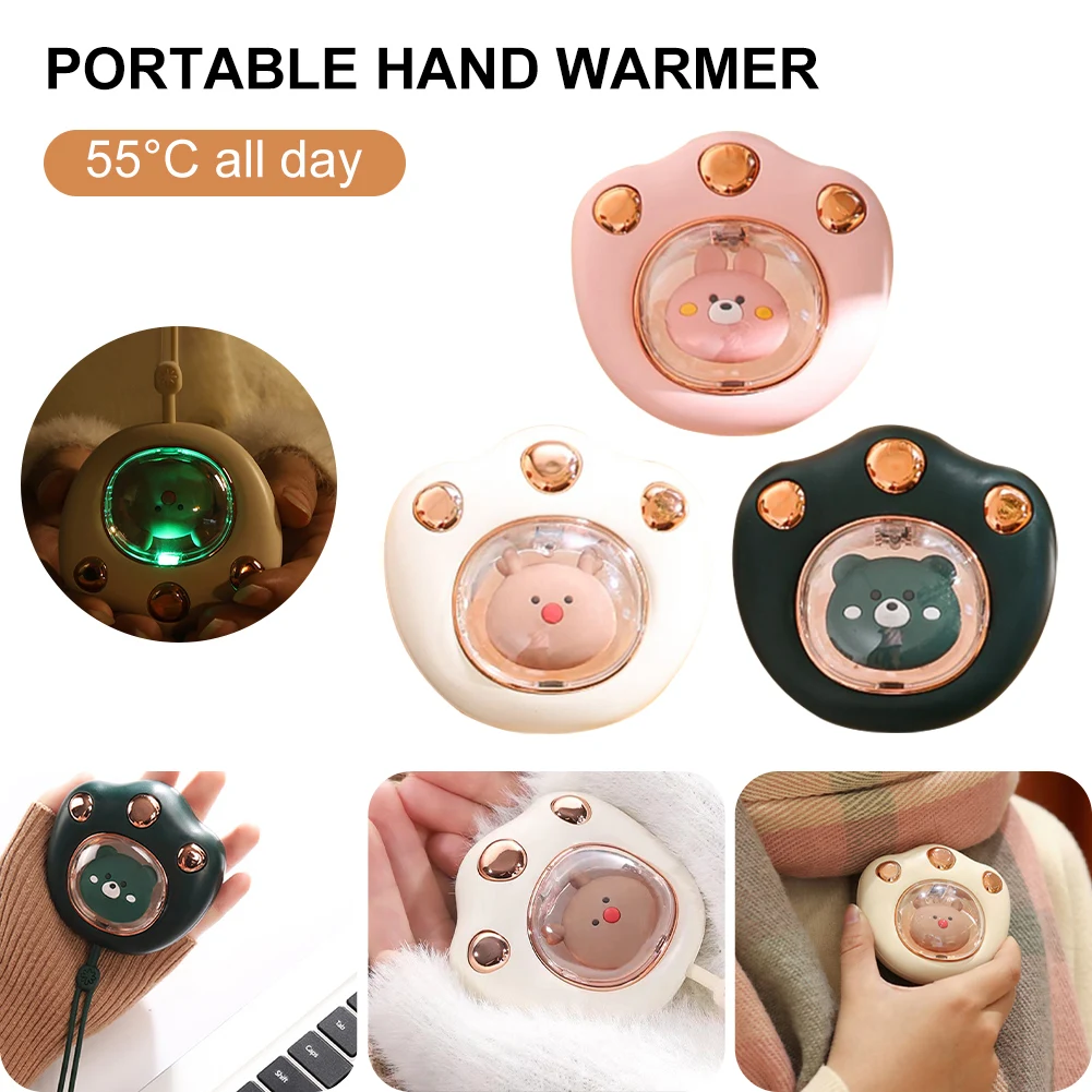 Mini Cute Cat Claw Shaped Hand Warmer USB Rechargeable Electric Hands Heater for Winter Outdoor Traveling Hiking Use Power Bank
Mini Cute Cat Claw Shaped Hand Warmer USB Rechargeable Electric Hands Heater for Winter Outdoor Traveling Hiking Use Power Bank