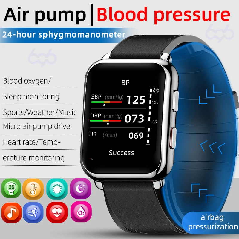 P80 Smartwatch Men True Blood Pressure Oxygen Body Temperature Air Pump Airbag Heart Rate Monitor Smart Watches Women Health New
P80 Smartwatch Men True Blood Pressure Oxygen Body Temperature Air Pump Airbag Heart Rate Monitor Smart Watches Women Health New