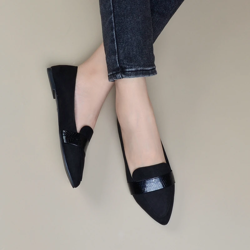 Spring and Autumn Plaid PU Flat Shoes Women, Soft Sole Simple Business Design, Suitable for Commuting Career Work Spring and Autumn Plaid PU Flat Shoes Women, Soft Sole Simple Business Design, Suitable for Commuting Career Work