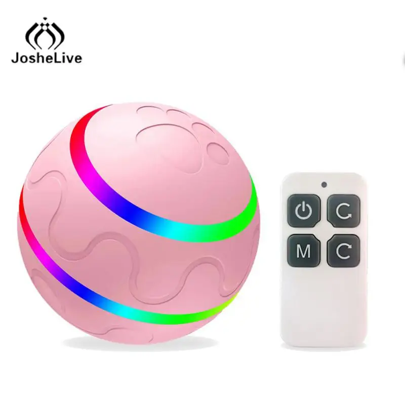 

Умная интерактивная игрушка для домашних животных, забавный Электрический автоматический вращающийся прыгающий мяч с зарядкой от USB, для собак и кошек