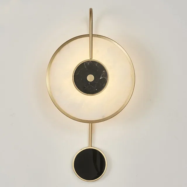 Nordic Circular Marble Wall Lamp Simple Modern Creative Marble Design Style Living Room Bedroom Corridor Bedside Study Wall Lamp
Nordic Circular Marble Wall Lamp Simple Modern Creative Marble Design Style Living Room Bedroom Corridor Bedside Study Wall Lamp