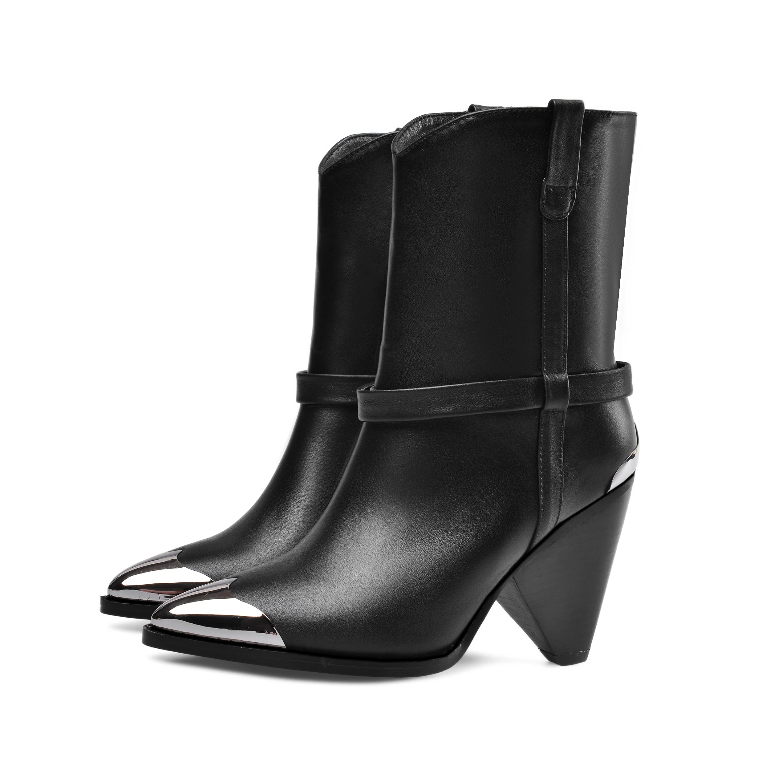 Brand Design Chelsea Booties Metal Pointed Tapered Heel Plus Size Women's Booties Sexy Nightclub Party Commuter Women's Boots
Brand Design Chelsea Booties Metal Pointed Tapered Heel Plus Size Women's Booties Sexy Nightclub Party Commuter Women's Boots