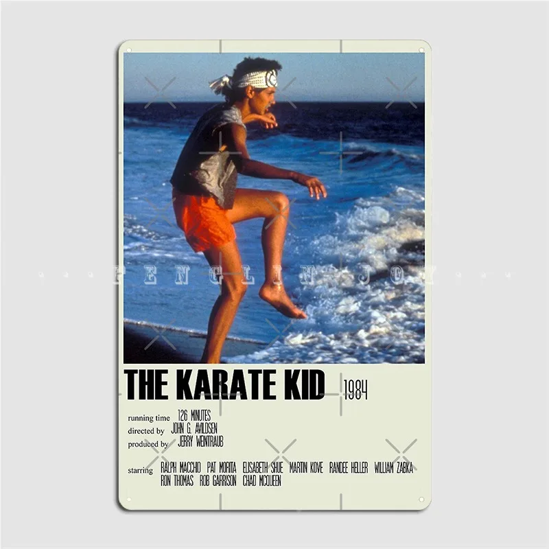 

The Karate Kid 1984 Alternative Art Movie Metal Plaque Poster Cinema Kitchen Party Custom Poster Tin Sign Poster