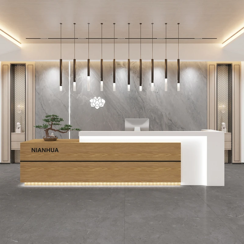 

Beauty Salon Modern Reception Desk Bar Counter Hotel Information Service Store Front Desk Cashier Empfangstheke Luxury Furniture