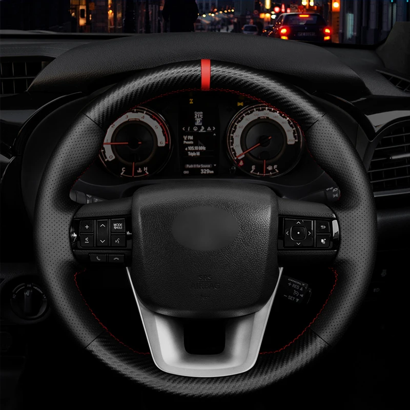 Auto Braid On The Steering Wheel Cover For Toyota Fortuner 2016-2021 Hilux 2015-2021 Microfiber Leather Covers
Auto Braid On The Steering Wheel Cover For Toyota Fortuner 2016-2021 Hilux 2015-2021 Microfiber Leather Covers