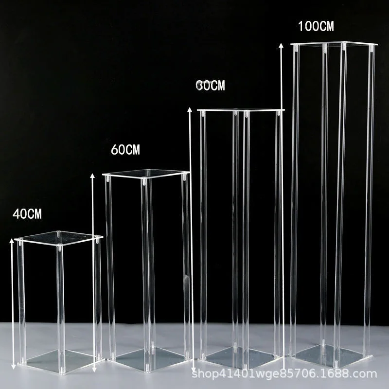 Clear Acrylic Floor Vase Flower Stand With Mirror Base, Wedding Column Geometric Centerpiece Vases Home Decoration
Clear Acrylic Floor Vase Flower Stand With Mirror Base, Wedding Column Geometric Centerpiece Vases Home Decoration
