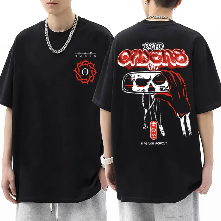 Rock Band Bad Omens T Shirt Men Women Vintage Gothic Punk T-shirt Male Oversized Cotton Tshirt Men's Casual Aesthetic Streetwear
Rock Band Bad Omens T Shirt Men Women Vintage Gothic Punk T-shirt Male Oversized Cotton Tshirt Men's Casual Aesthetic Streetwear