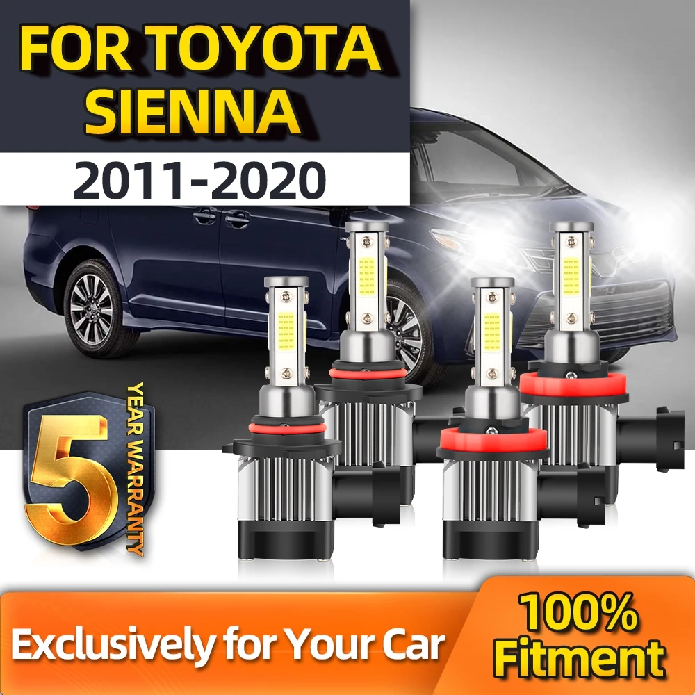 Crossfox 2 Pairs CSP 9005 H11 Car Lamp 12V 24V 6000K Bulbs High/Low Beam 20000LM Kit For Toyota Sienna 2011 2012 2013 2014-2020
Crossfox 2 Pairs CSP 9005 H11 Car Lamp 12V 24V 6000K Bulbs High/Low Beam 20000LM Kit For Toyota Sienna 2011 2012 2013 2014-2020