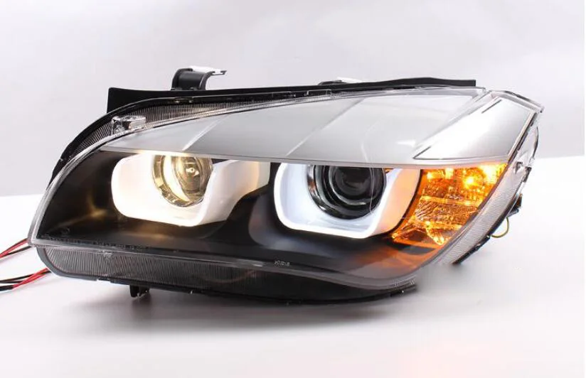 2 шт., фары головного света для E84 2009 ~ 2014 года, X1 U CCFL, фары ангельские глазки, биксеноновые передние аксессуары 
2 шт., фары головного света для E84 2009 ~ 2014 года, X1 U CCFL, фары ангельские глазки, биксеноновые передние аксессуары