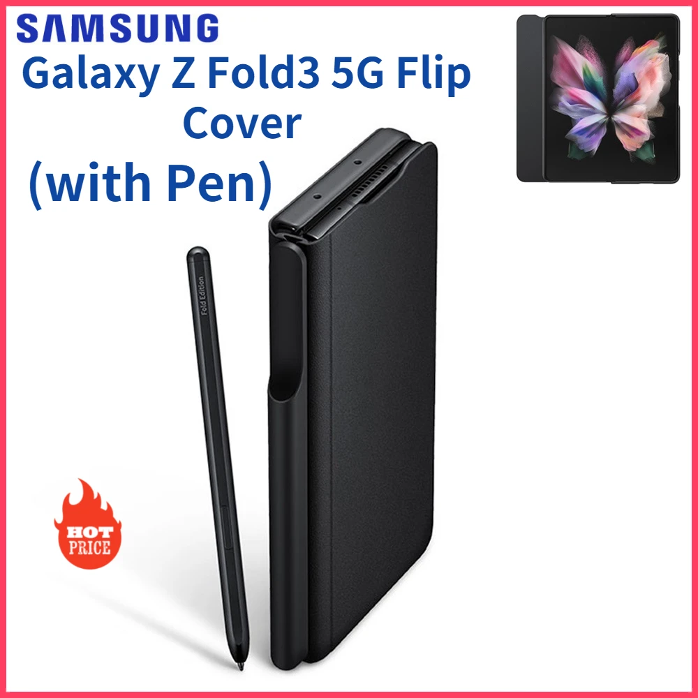 Original Samsung Galaxy Z Fold3 5G Flip Cover with Pen For SAMSUNG Galaxy Z Fold3 Fold 3 5G Phone case Z Fold3 Case
Original Samsung Galaxy Z Fold3 5G Flip Cover with Pen For SAMSUNG Galaxy Z Fold3 Fold 3 5G Phone case Z Fold3 Case