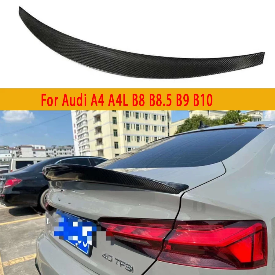 Задние плавники из углеродного волокна для Audi A4 A4L B8 B8.5 B9 B10, задний спойлер для багажника, НАПРАВЛЯЮЩАЯ, переключающее крыло заднего крыла, автомобильные аксессуары, комплект кузова 
Задние плавники из углеродного волокна для Audi A4 A4L B8 B8.5 B9 B10, задний спойлер для багажника, НАПРАВЛЯЮЩАЯ, переключающее крыло заднего крыла, автомобильные аксессуары, комплект кузова
