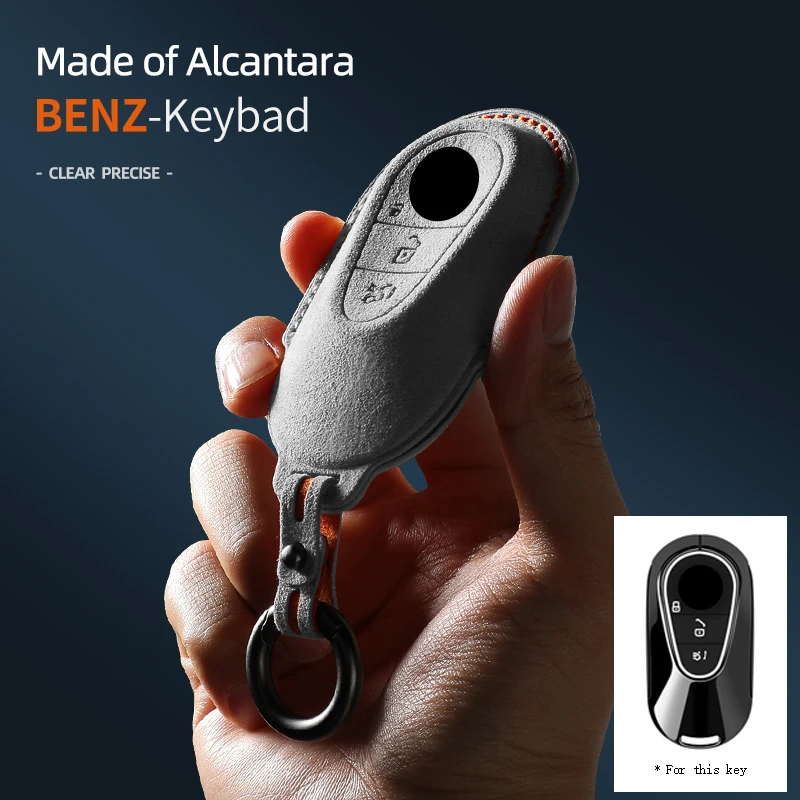 Alcantara High-quality Car Key Case Cover Holder Smart Key Bag Accessories For 2023 Benz Glc300L Glc260L C260L C20 C Class 
Alcantara High-quality Car Key Case Cover Holder Smart Key Bag Accessories For 2023 Benz Glc300L Glc260L C260L C20 C Class