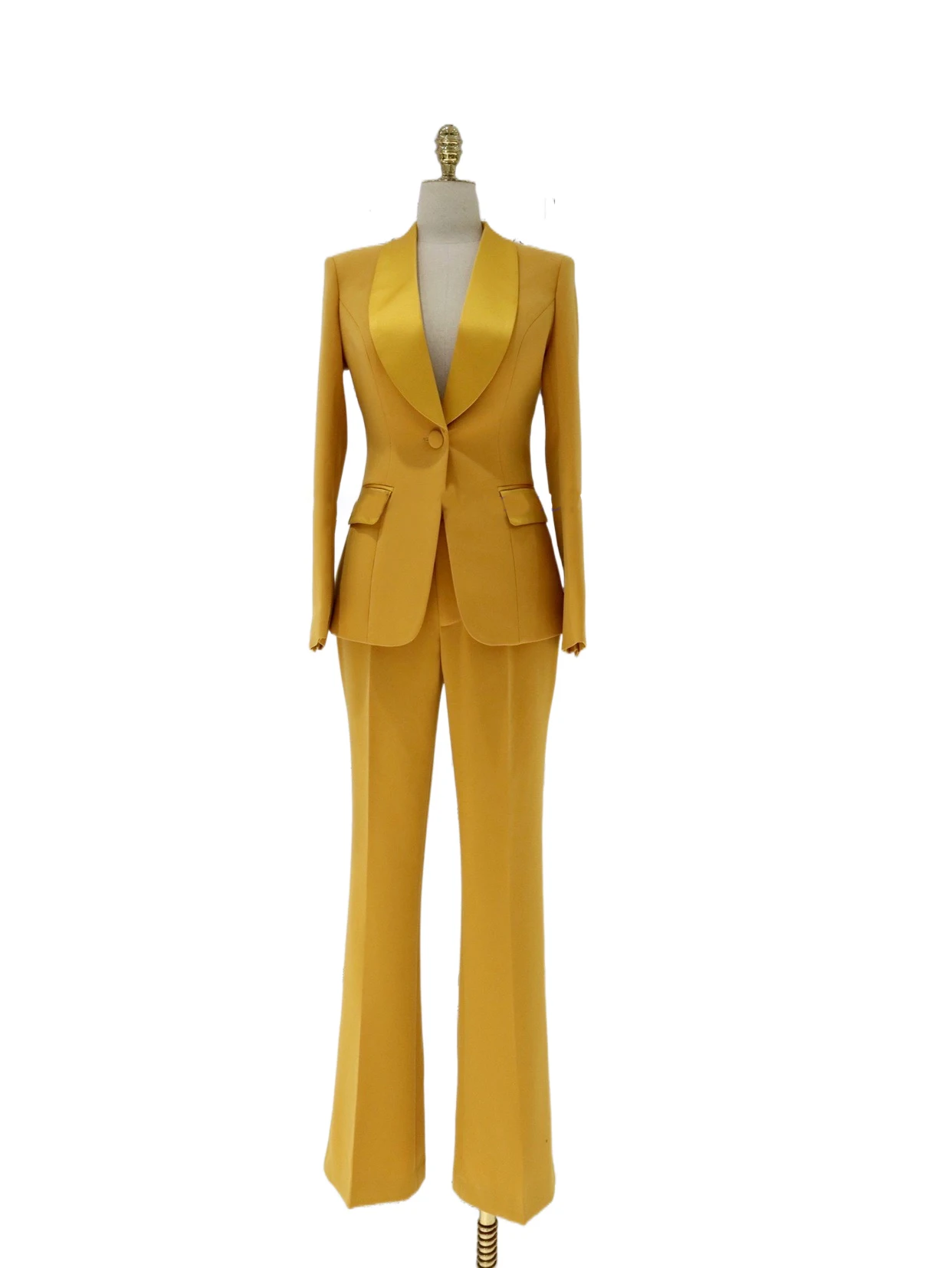 New high-end bright color satin green fruit collar suit suit women's slim slim team uniform fashion temperament two-piece suit
New high-end bright color satin green fruit collar suit suit women's slim slim team uniform fashion temperament two-piece suit